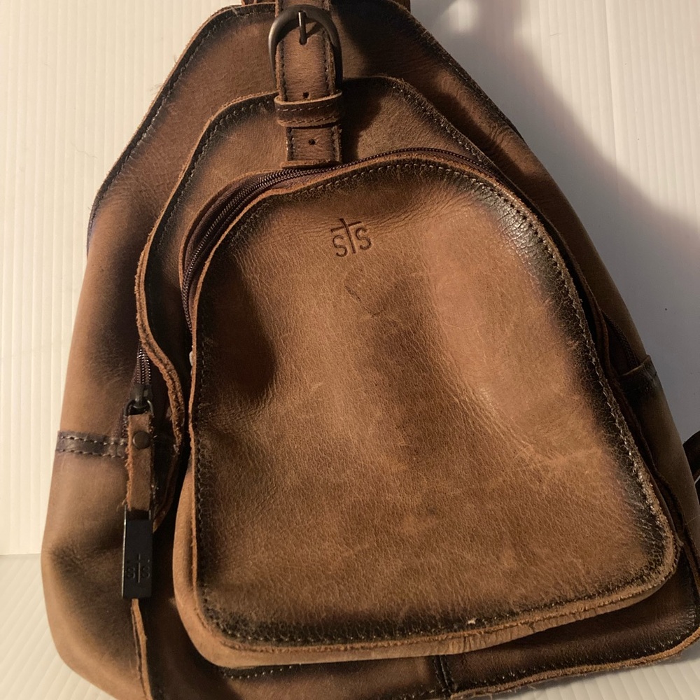 STS Ranchwear Rustic Leather Backpack
